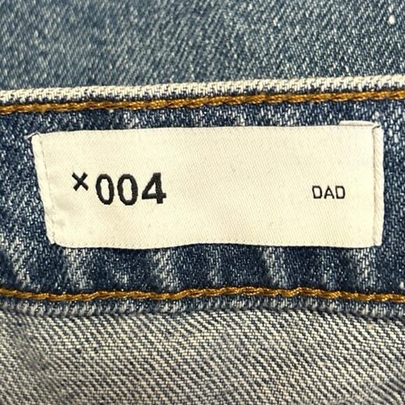 Collusion 004 Womens Blue Mid Rise Relaxed Baggy Straight Denim Jeans Size 26/28 - Picture 6 of 7